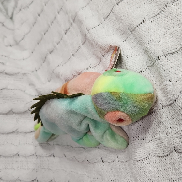 🕸Vintage Ty Beanie Baby Original "Iggy" The Iguana 1997 P.V.C Pellets - Picture 2 of 12